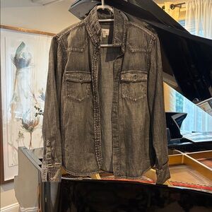 Ag Adriano Goldschmied Charcoal Shirt Jacket